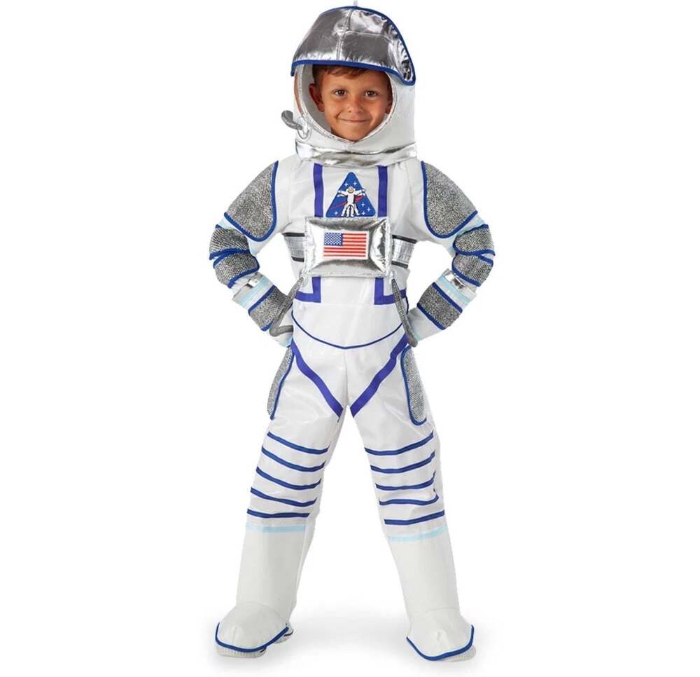 Teetot & Co Astronaut Space Suit Costume Kids 7-8 Helmet NASA Space Halloween